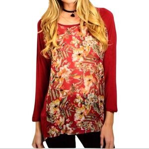 NEW Autumn Raglan Floral Top